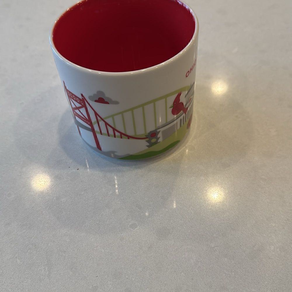 Starbucks Ohio, 2017 you are here coffee cup excellent condition, cardinals fun! - Picture 2 of 6